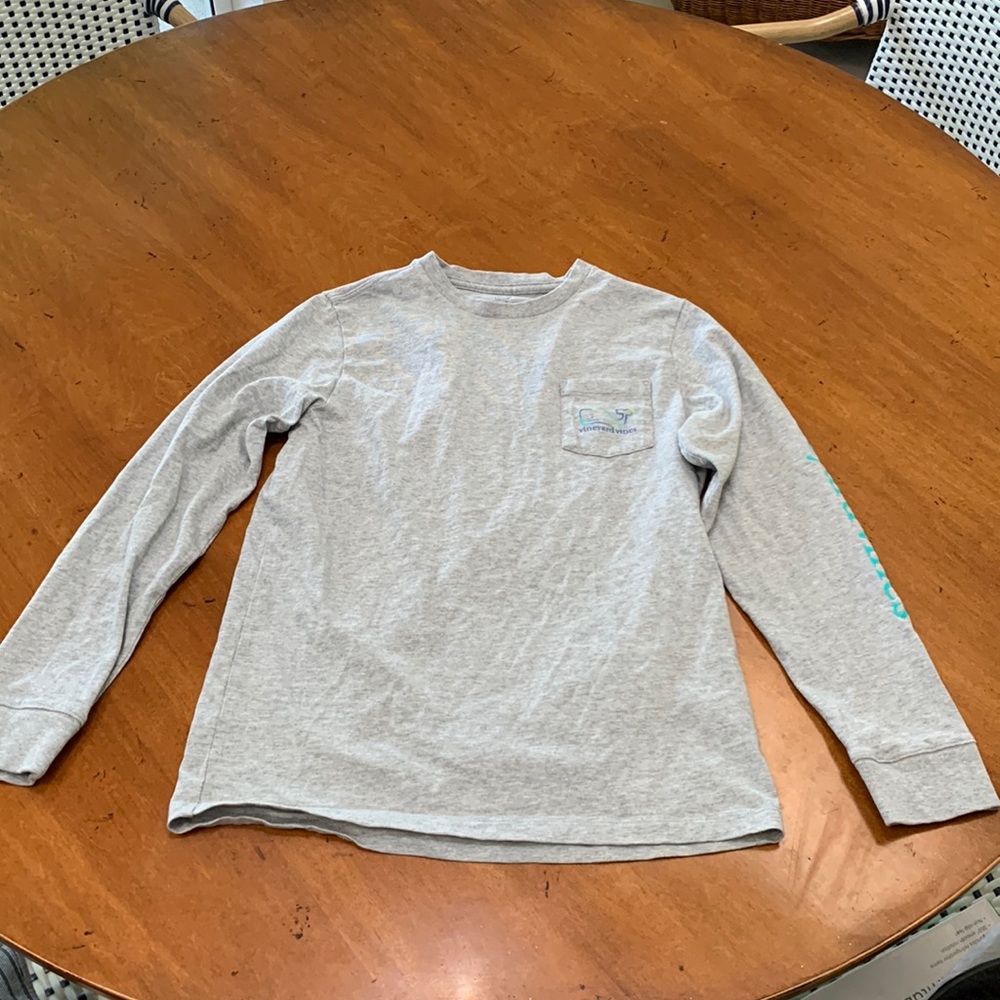 Vineyard Vines Whale Long Sleeve Pocket Tee